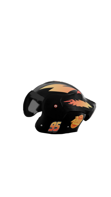 Lightning Mc Queen - Boxer helm Stickerset