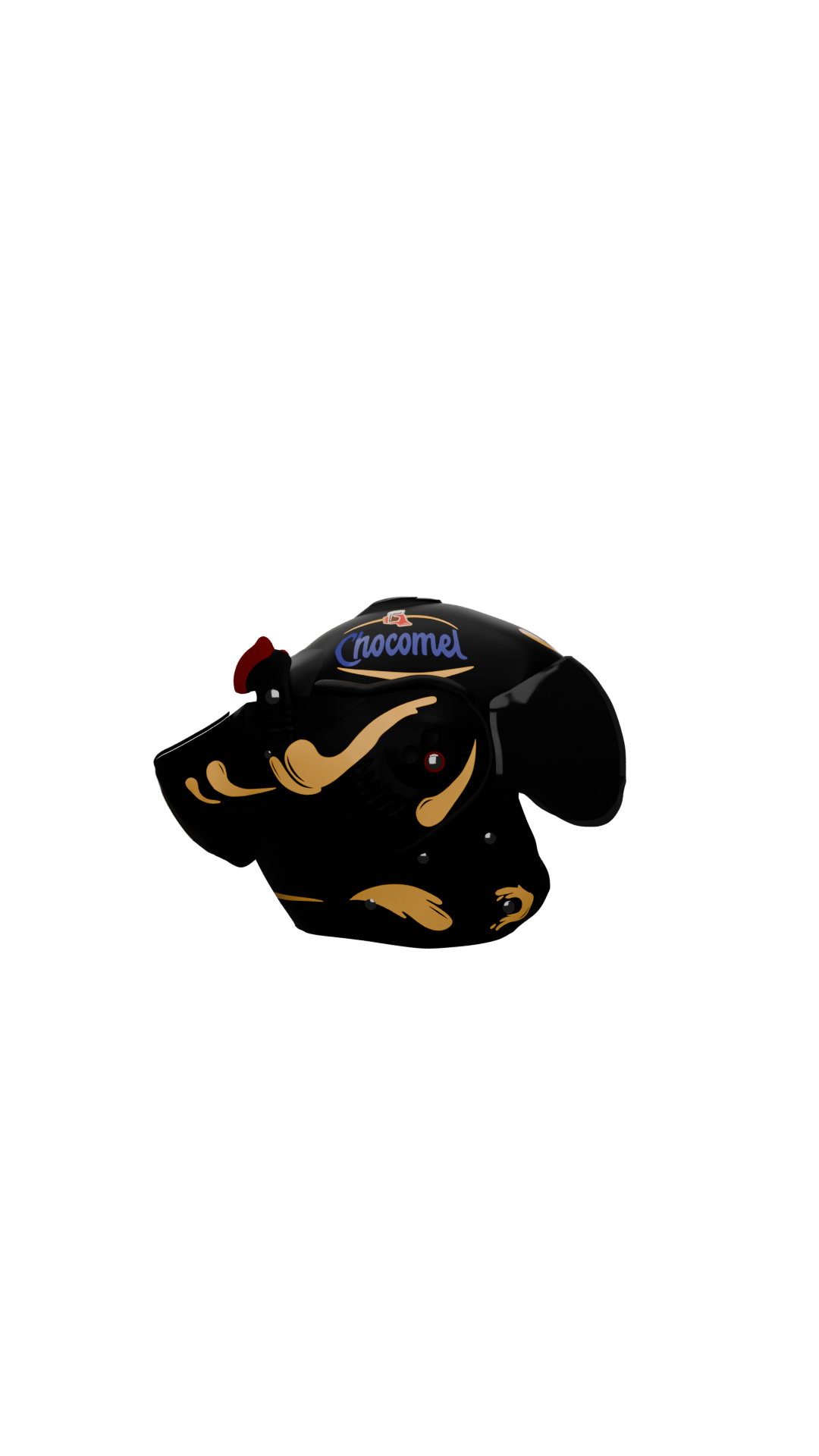Chocomel - Alpha ROOF Boxer Helm Stickerset