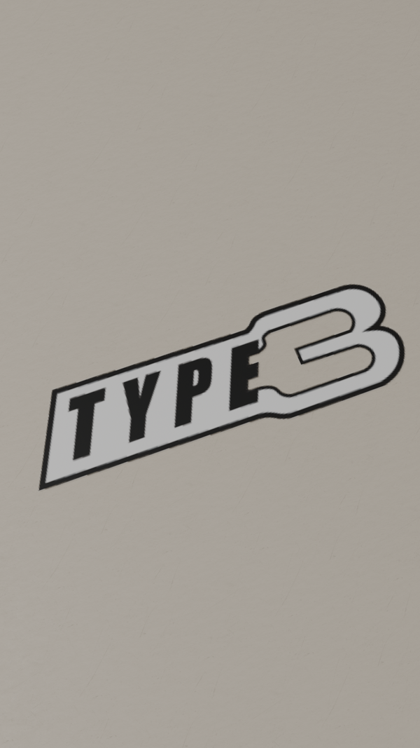 Type 3 - Universele Sticker