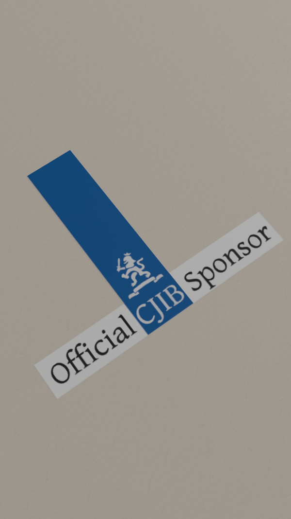 Official CJIB Sponsor - Universele Sticker
