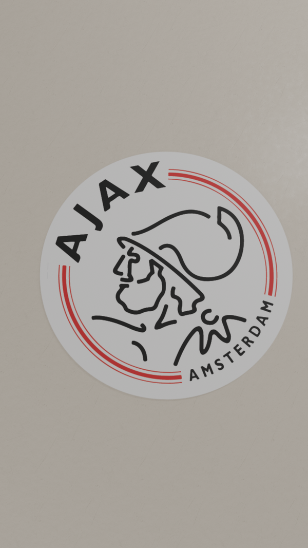 New Ajax Logo - Football Stickers