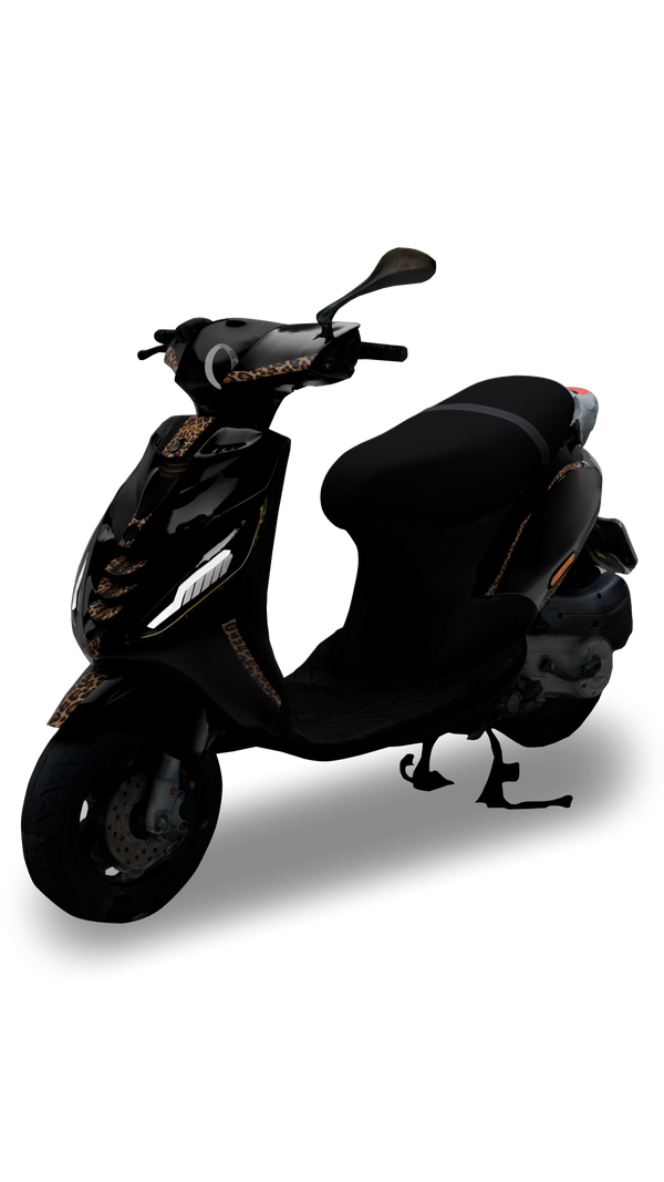 Panter Print Minimalistisch - Stickerset Piaggio Zip