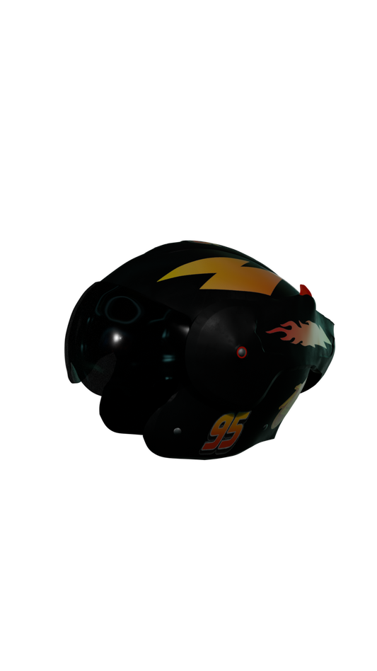Lightning Mc Queen - Boxer helm Stickerset