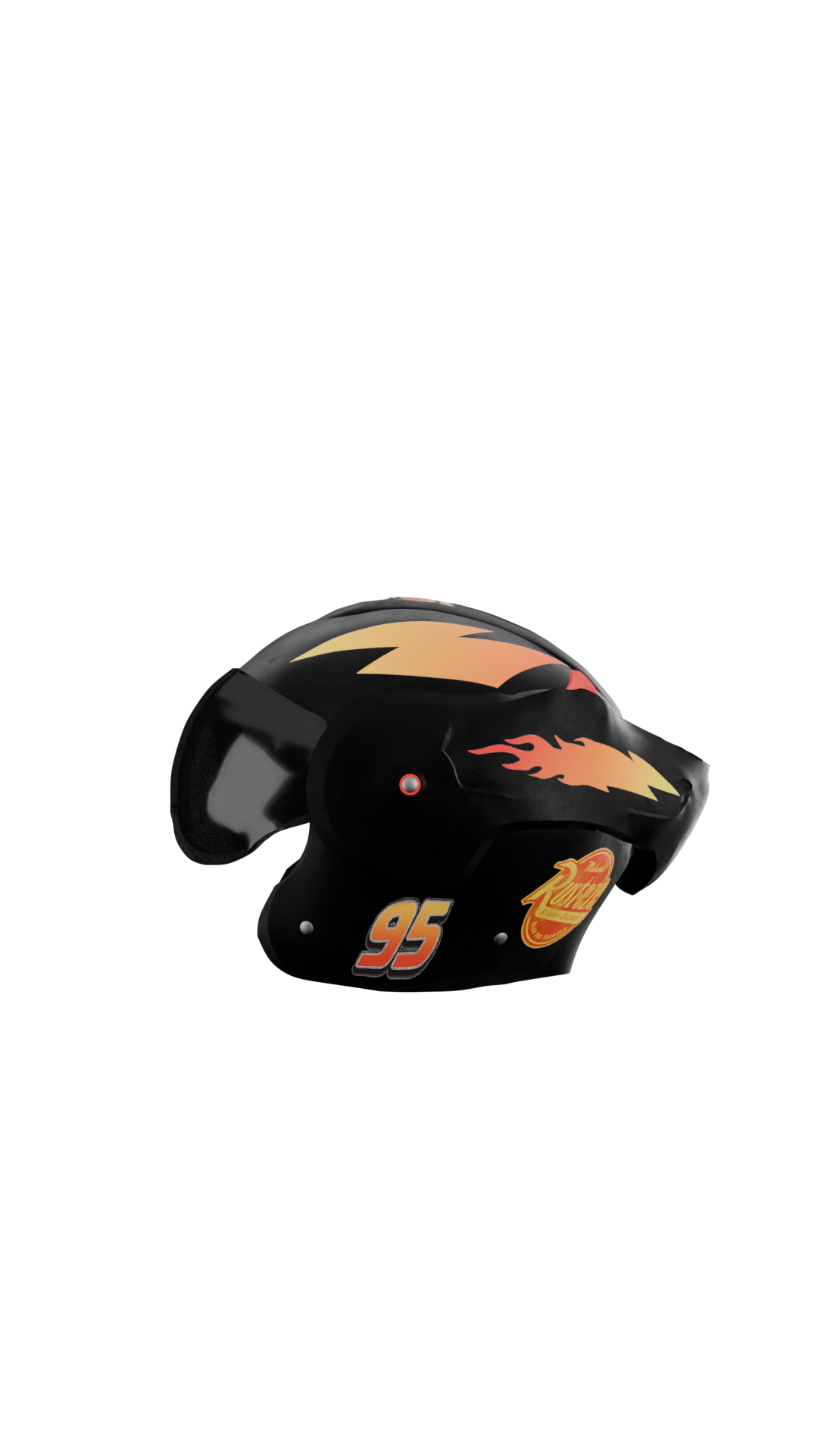Lightning Mc Queen - Boxer helm Stickerset