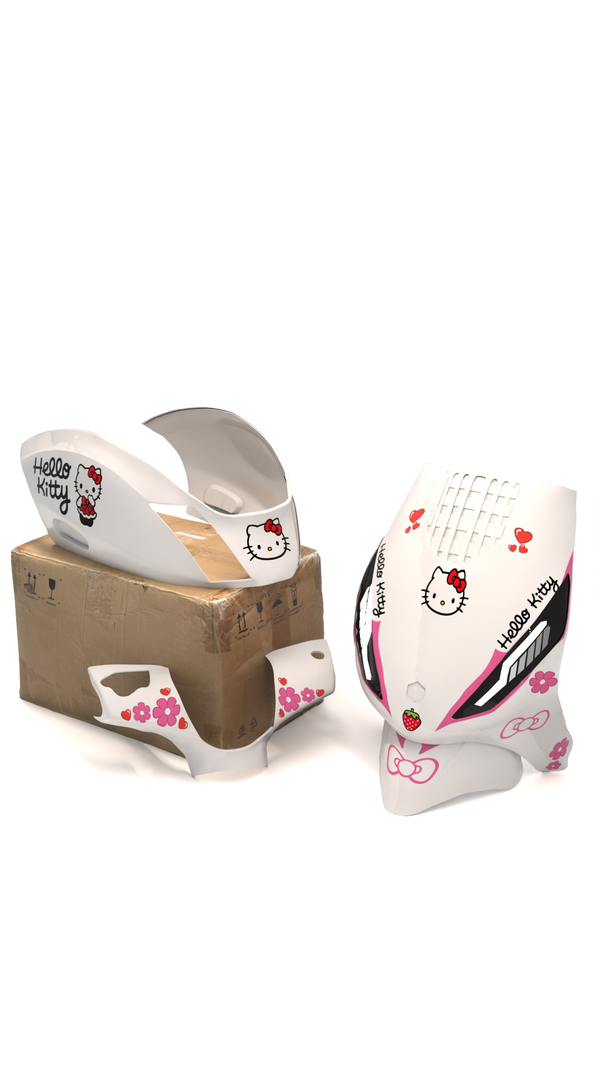 Hello Kitty - Stickerset Piaggio Zip (Orginele Kappen)