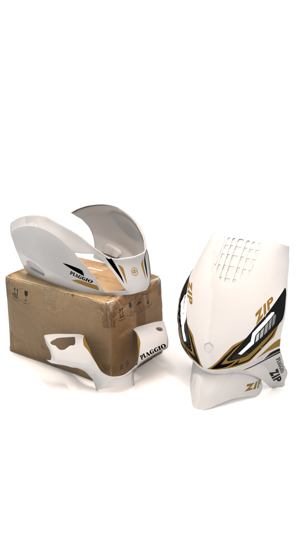 Sporty Carbon X - Stickerset Piaggio Zip (Orginele Kappen)