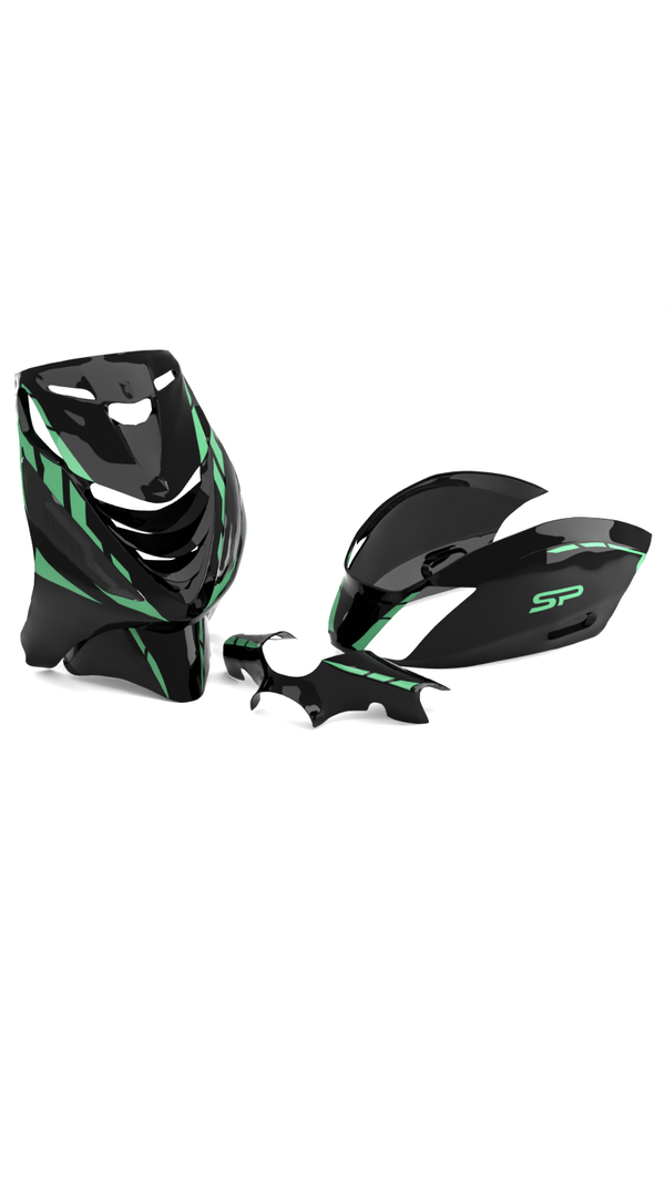 Striped Minimalistisch V2 - Stickerset Piaggio Zip