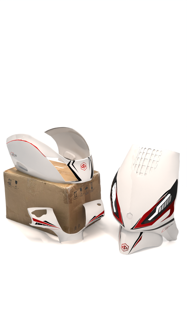Audi ''SP'' V2 - Stickerset Piaggio Zip (Orginele Kappen)
