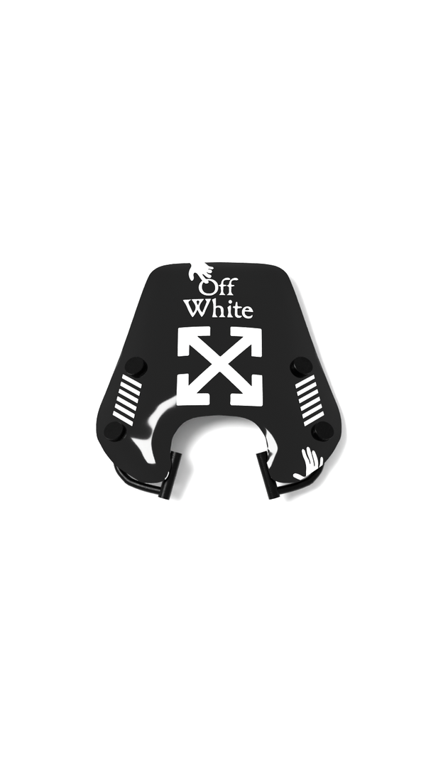 Off White - Zip Laag Windscherm Stickers