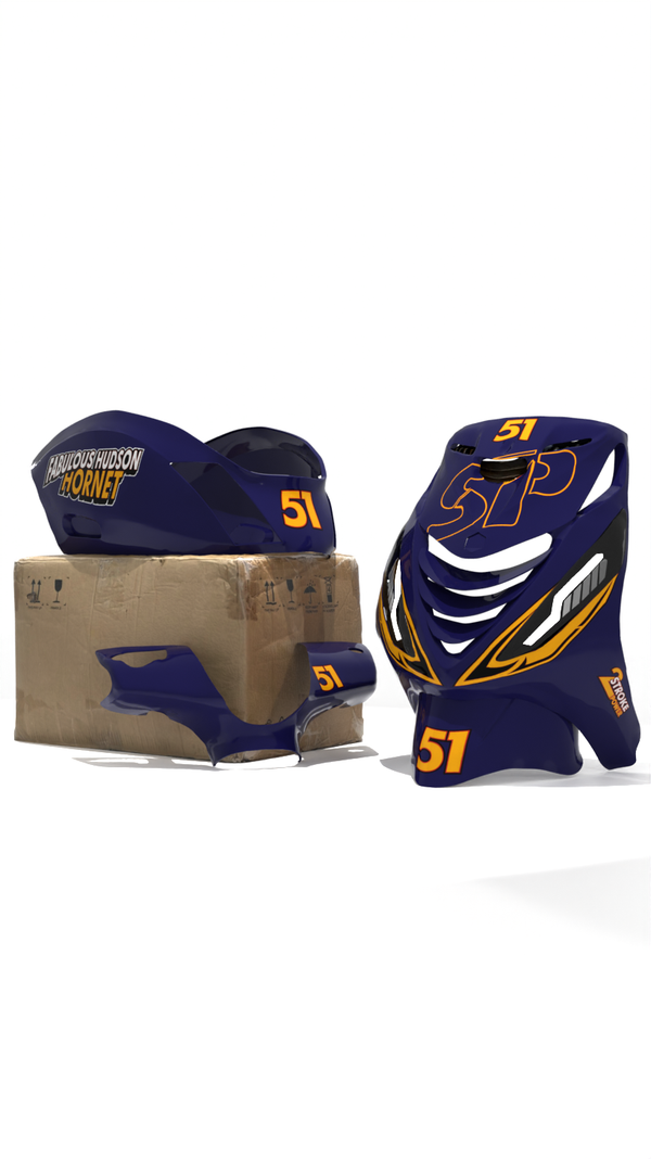 Fabulous Hudson Hornet - Stickerset Piaggio Zip