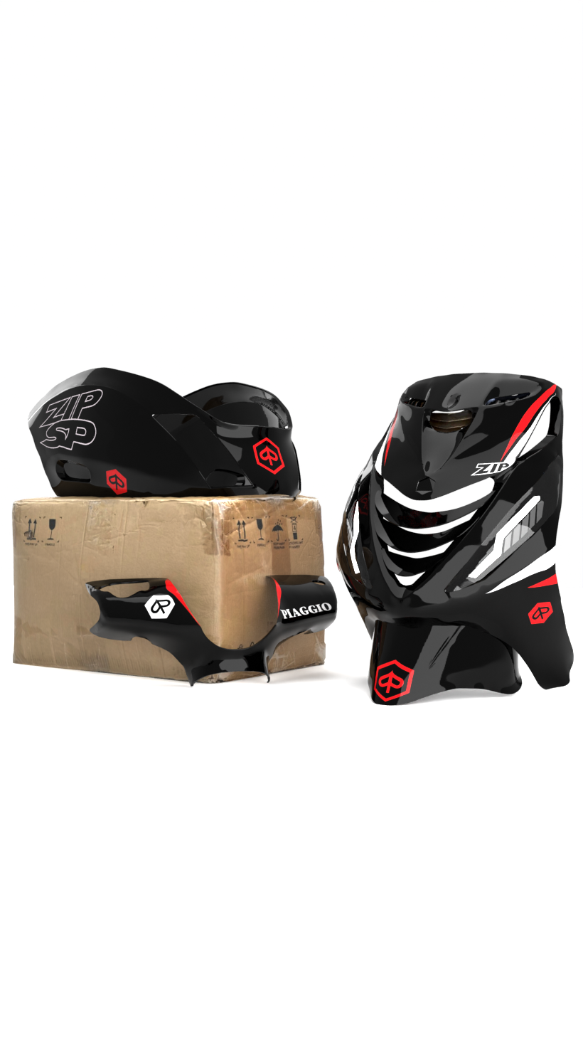 SP Design Minimalistisch - Stickerset Piaggio Zip