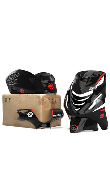 SP Design Minimalistisch - Stickerset Piaggio Zip