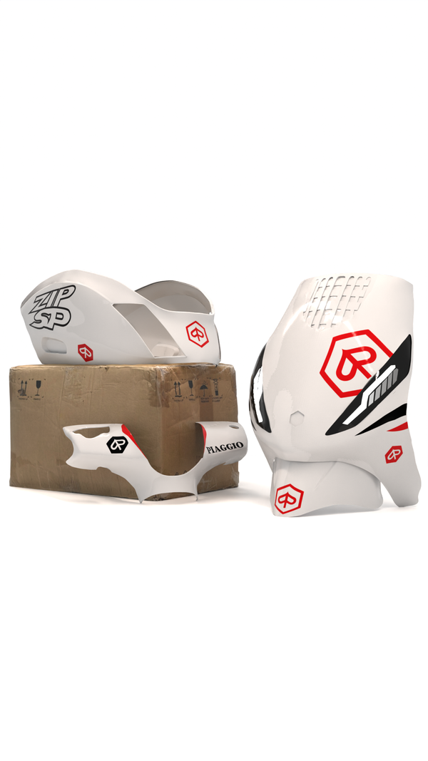 SP Design Minimalistisch - Stickerset Piaggio Zip (Orginele Kappen)