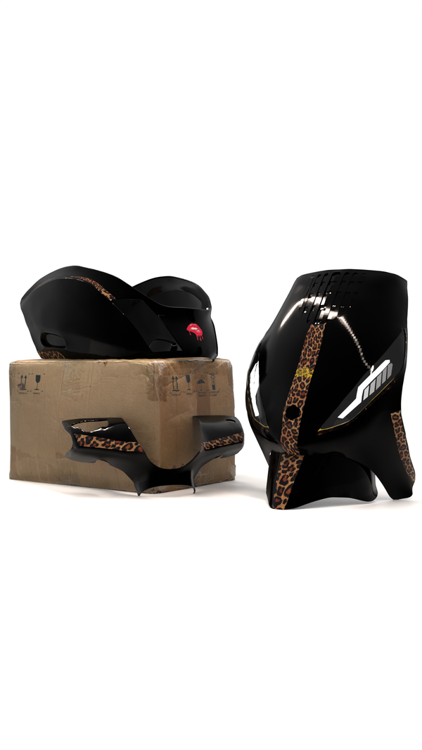Panter print - Stickerset Piaggio Zip (Orginele Kappen)